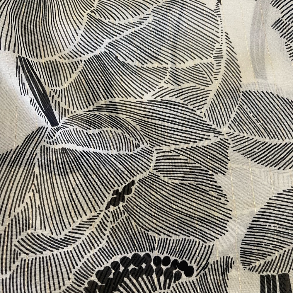 L Long Sleeve Sheer Blouse